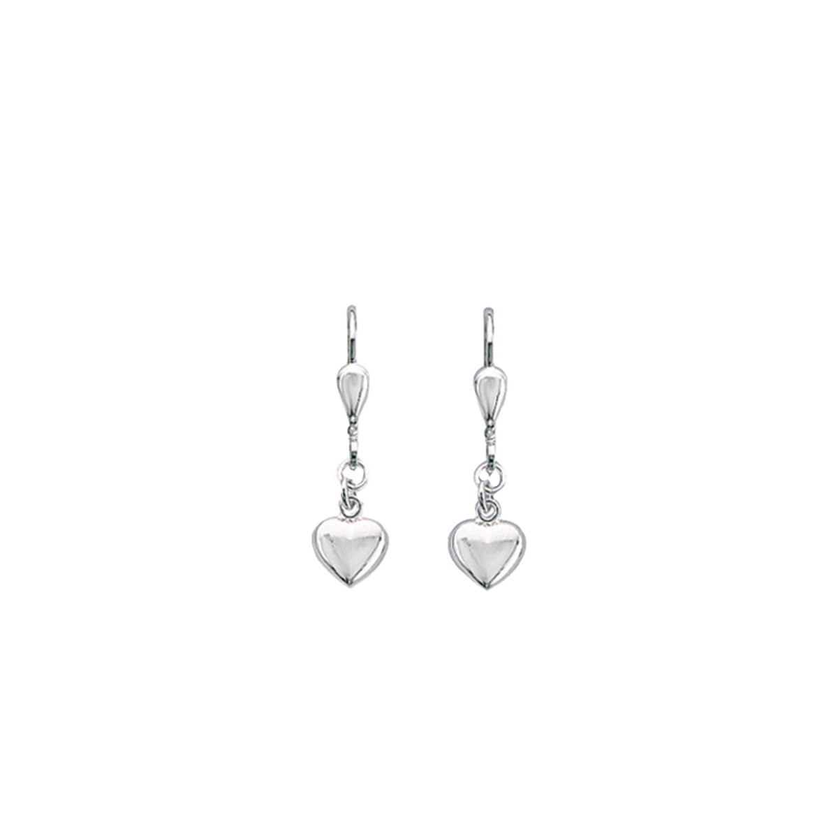 SØLV ØREHÆNGER M/HJERTE - Urma.dk