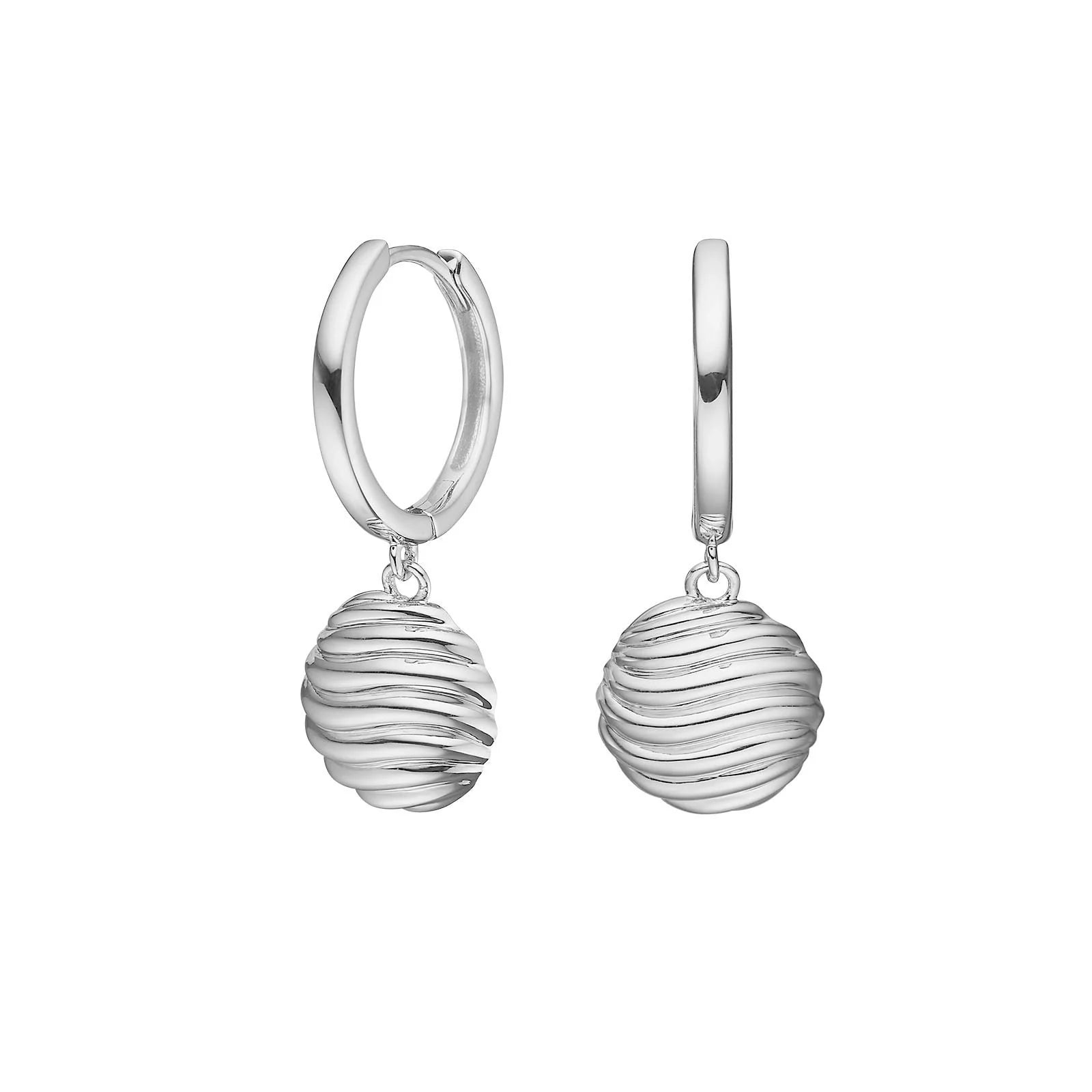 Sølv ørehængere cirkel BREEZE52 - Urma.dk
