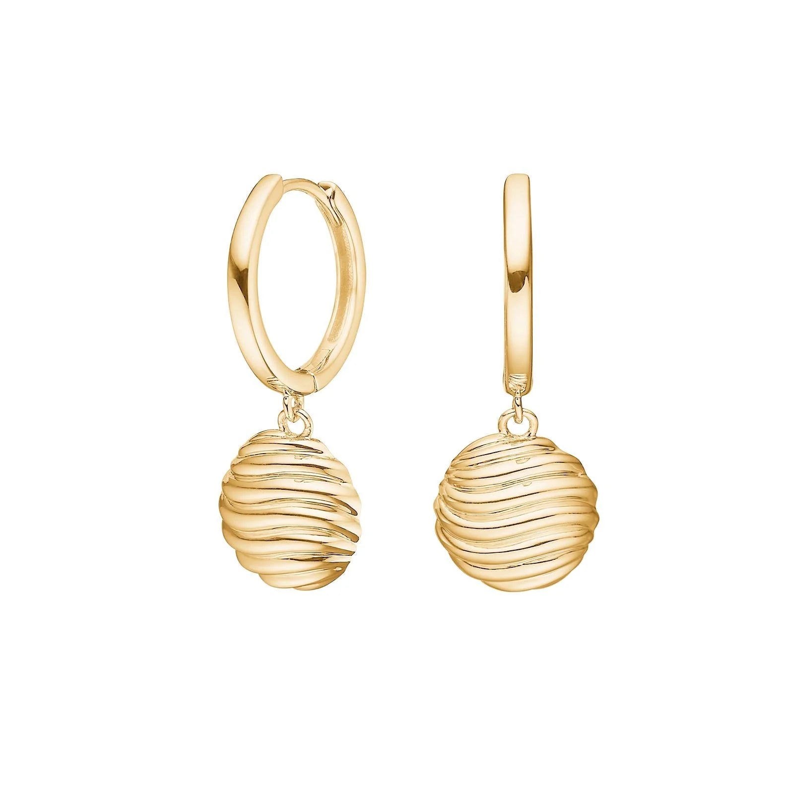 Sølv ørehængere cirkel BREEZE52 - Urma.dk