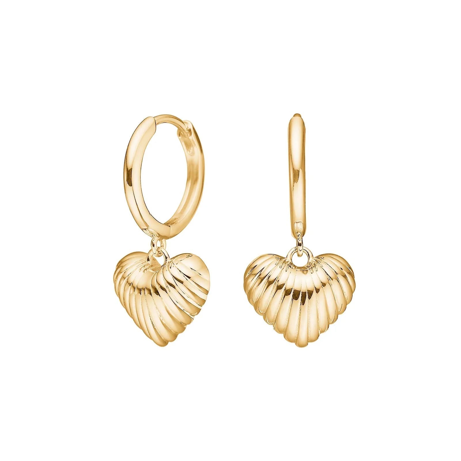 Sølv ørehængere hjerte BREEZE52 - Urma.dk