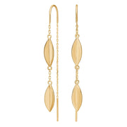 Sølv ørehængere LEAVE52 - Urma.dk