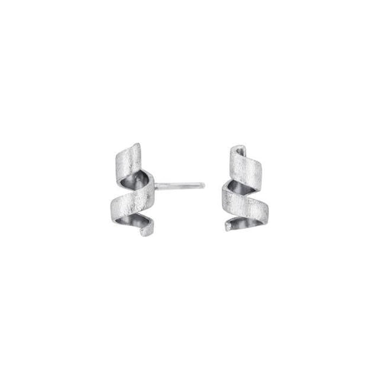 Sølv ørestik lille Spån m. oxidering - Urma.dk