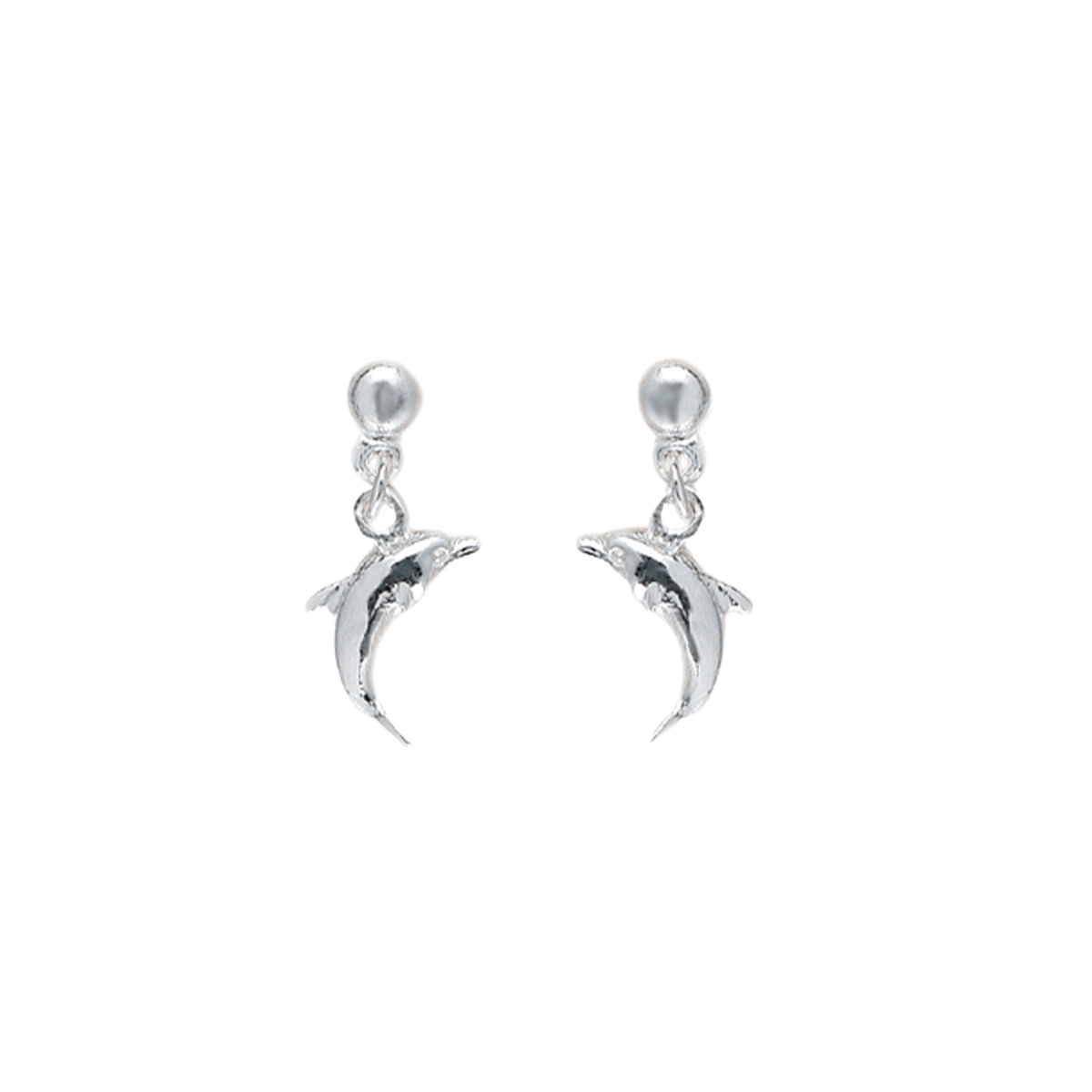SØLV ØRESTIK M/ STIK DELFIN - Urma.dk