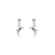 SØLV ØRESTIK M/ STIK DELFIN - Urma.dk