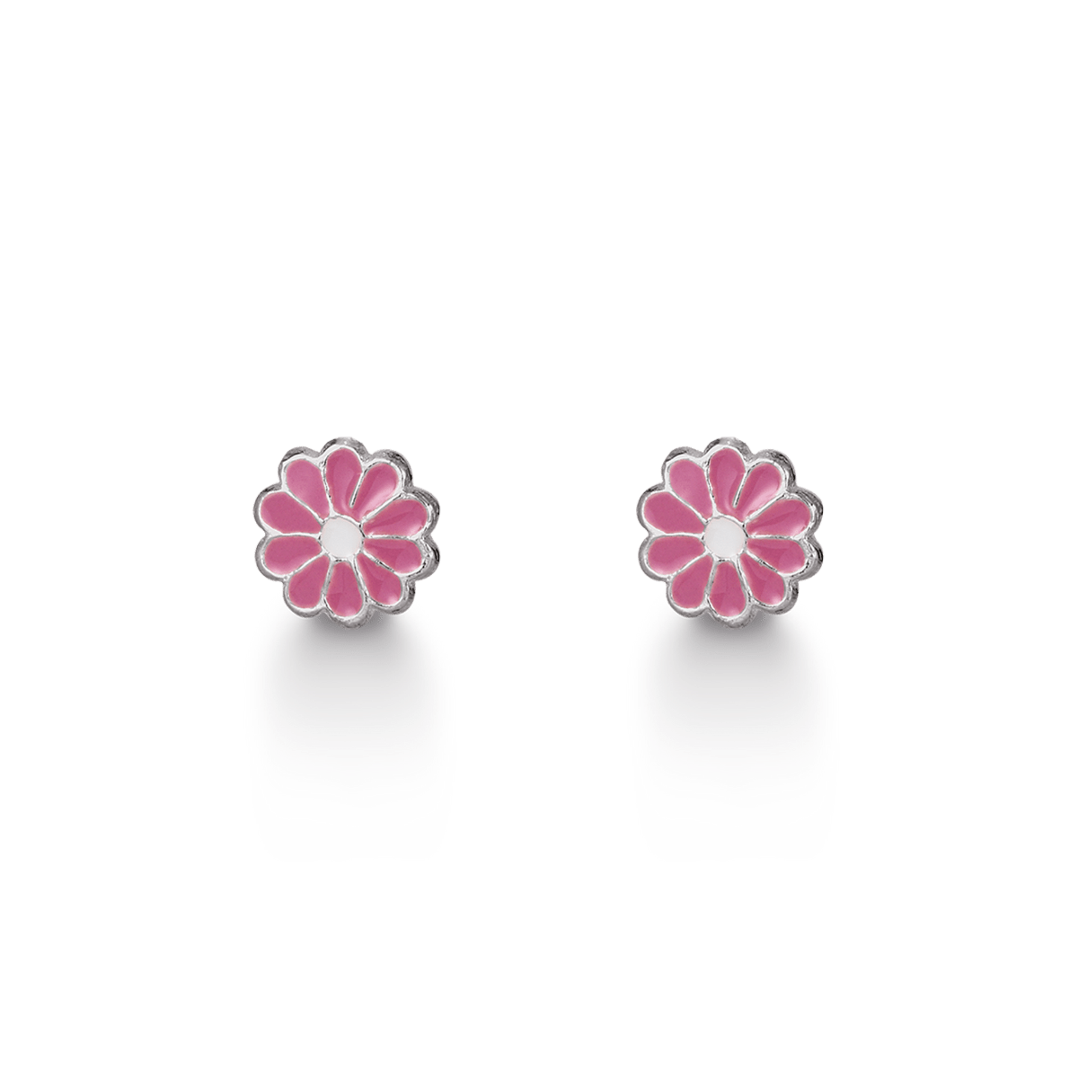 SØLV ØRESTIK M/EMALJE BLOMST - Urma.dk