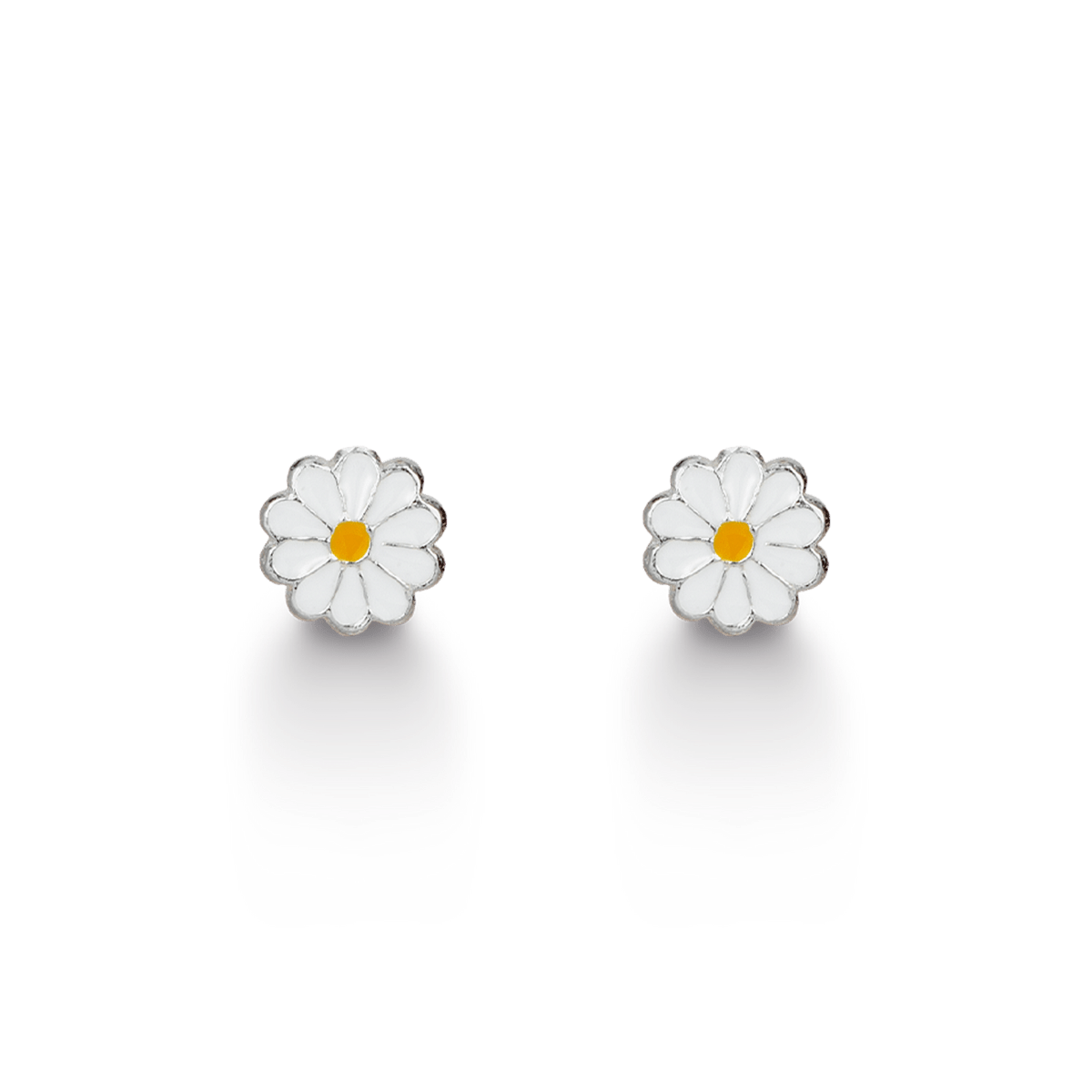 SØLV ØRESTIK M/EMALJE BLOMST - Urma.dk