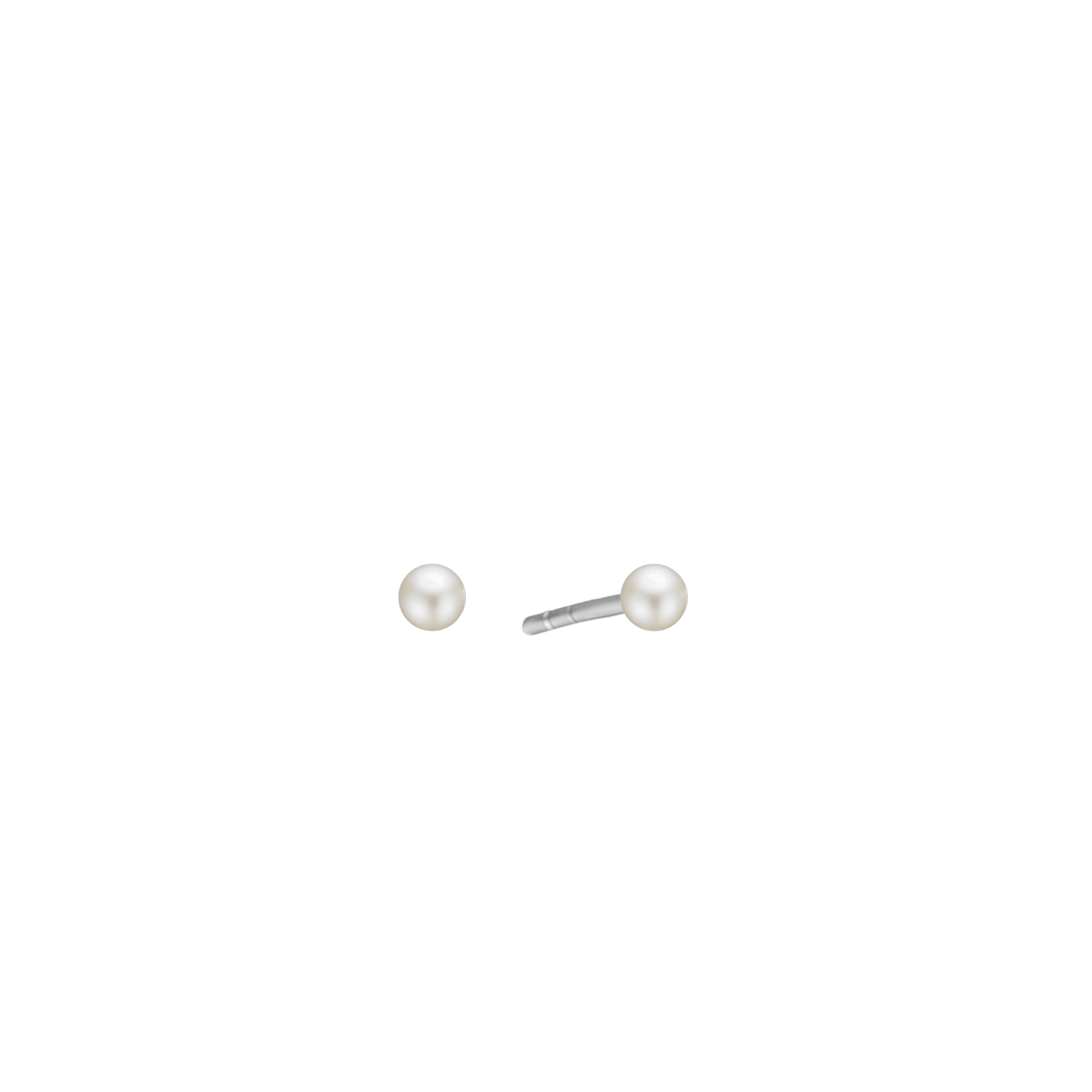 SØLV ØRESTIK M/FERSKVANDSPERLE 4MM - Urma.dk
