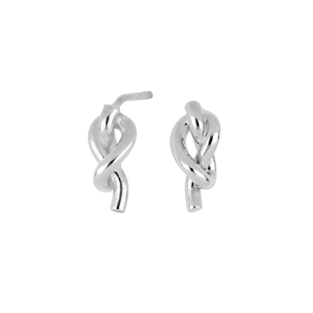 Sølv ørestikker knude - Urma.dk