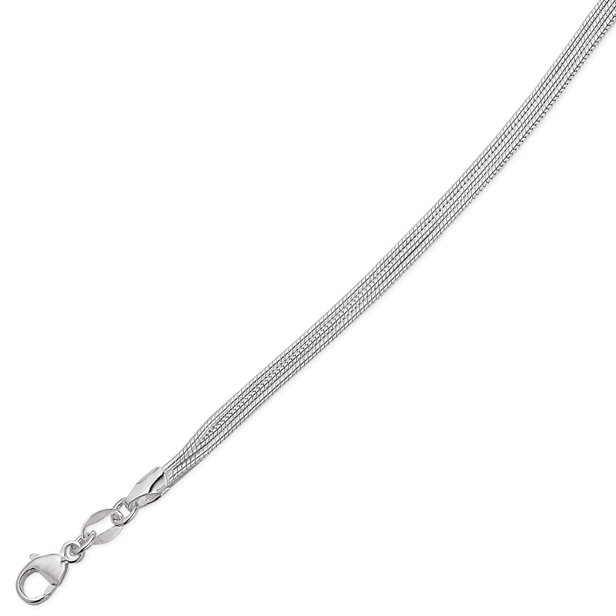 Sølv rhodineret halskæde R15645 - Urma.dk