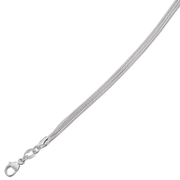 Sølv rhodineret halskæde R15645 - Urma.dk