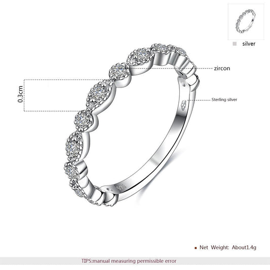 Sølv ring med zirconia - Urma.dk