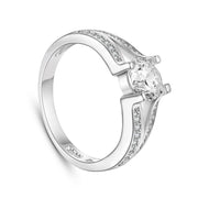 Sølv ring med zirconia - Urma.dk