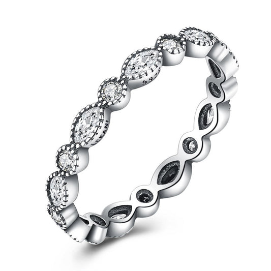 Sølv ring med zirconia stene - Urma.dk