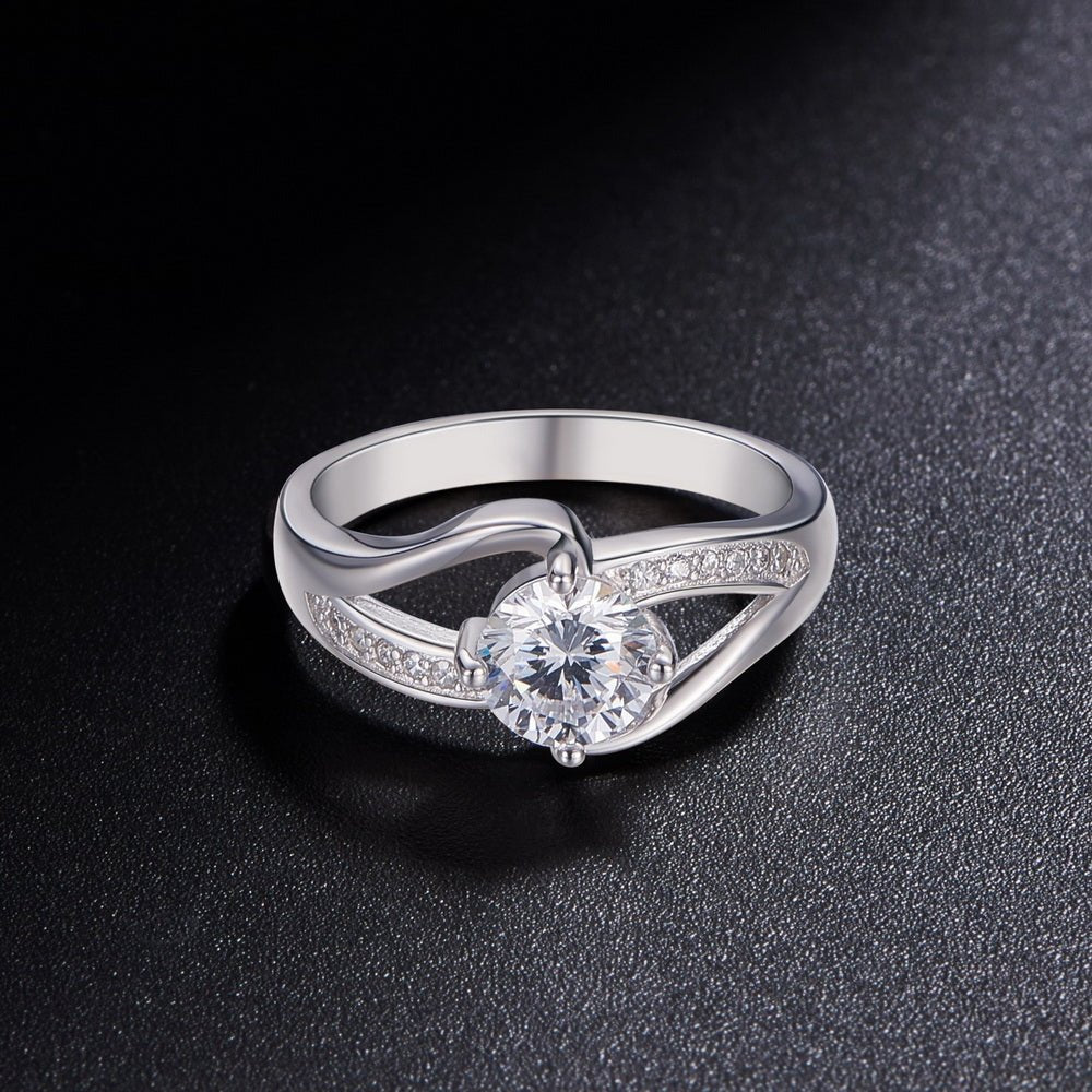 Sølv ring med zirconia stene - Urma.dk