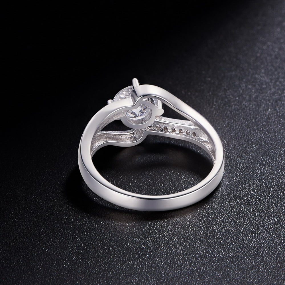 Sølv ring med zirconia stene - Urma.dk