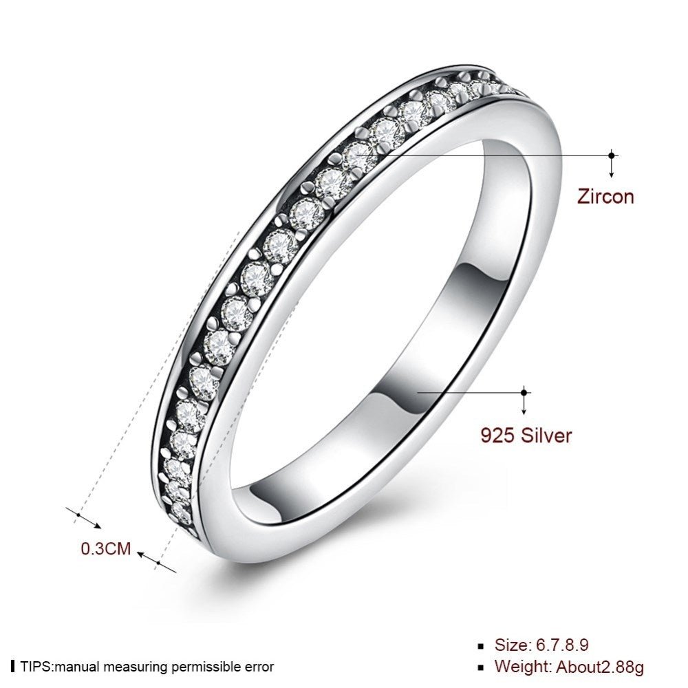 Sølv ring smalt med stene og hvid emalje - Urma.dk