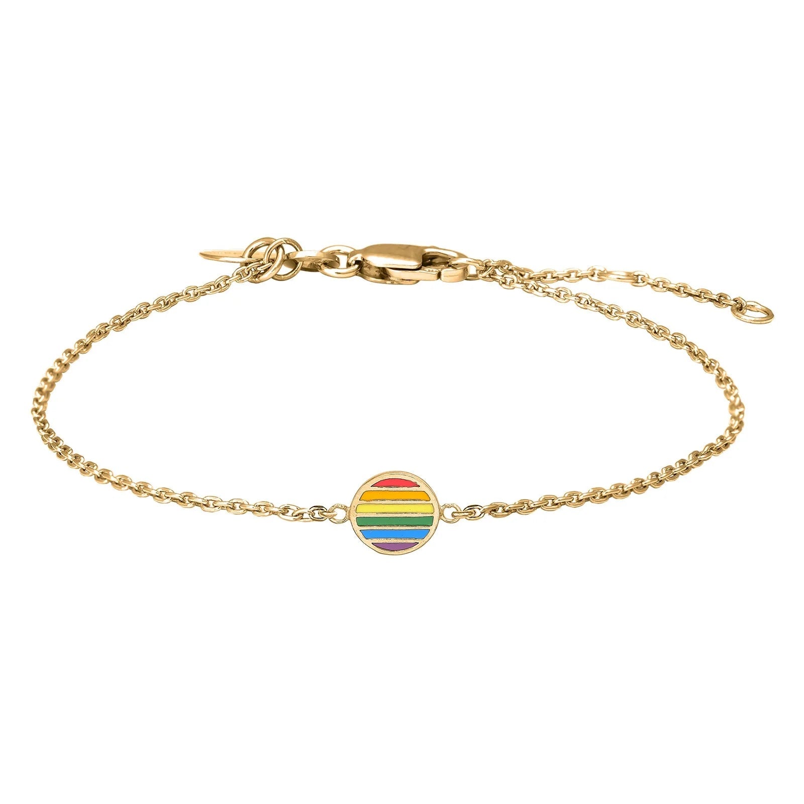 Sølvarmbånd LGBT52 8mm - Urma.dk