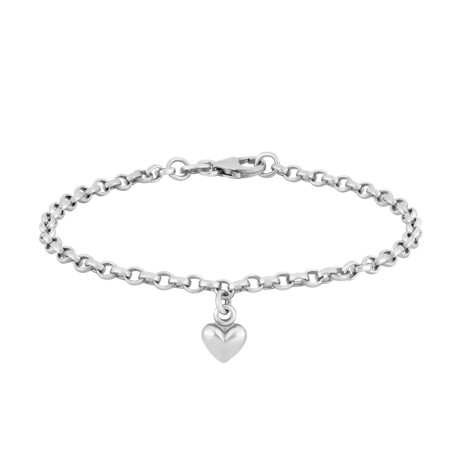 Sølvarmbånd m/1 hjerte - Urma.dk