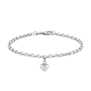 Sølvarmbånd m/1 hjerte - Urma.dk