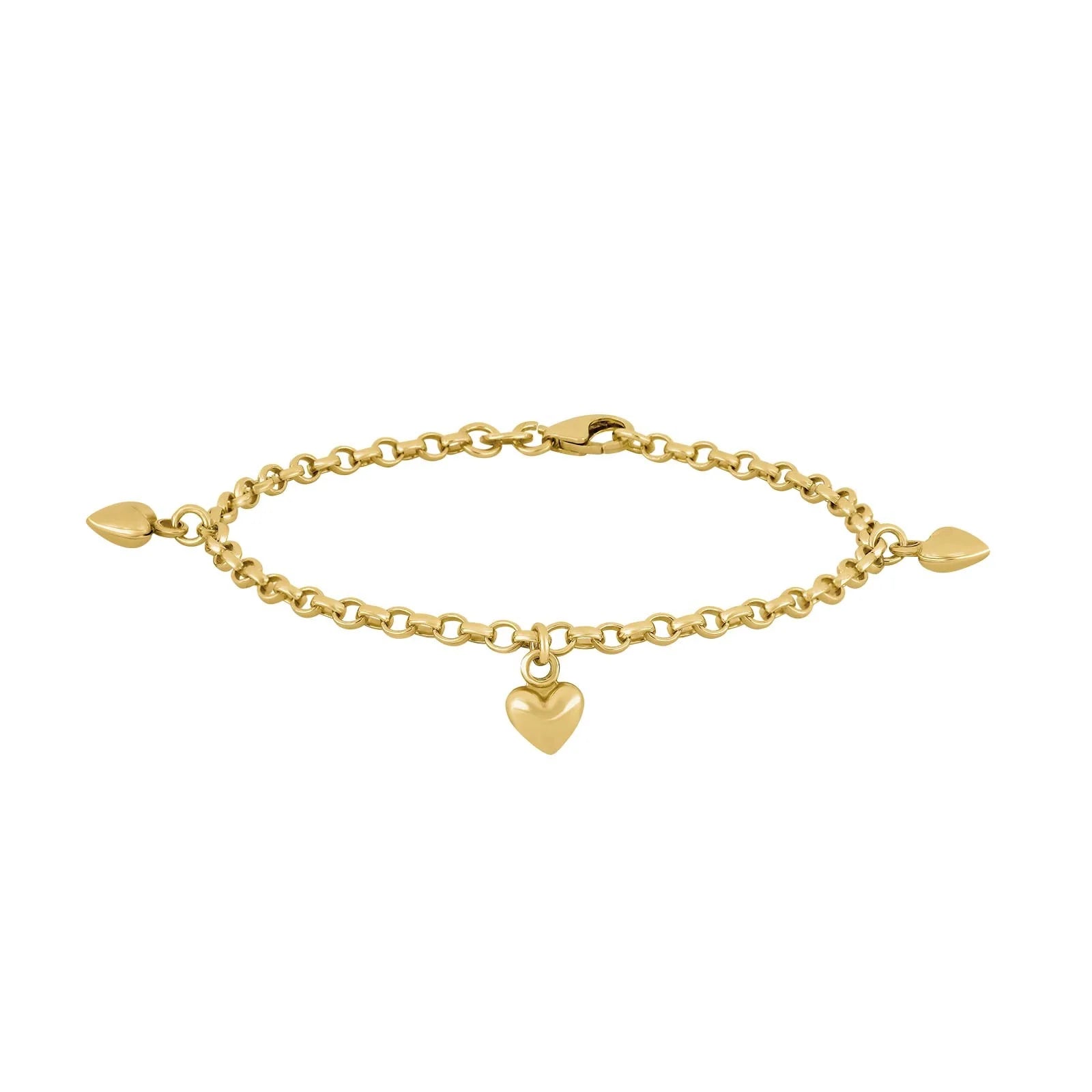 Sølvarmbånd m/hjerter - Urma.dk