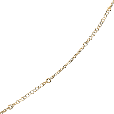 Sølvforgyldt ankelkæde F18190911 - Urma.dk