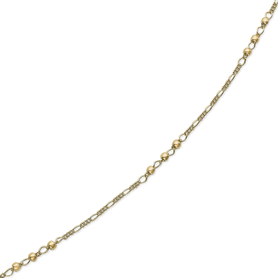 Sølvforgyldt ankelkæde F18190914 - Urma.dk