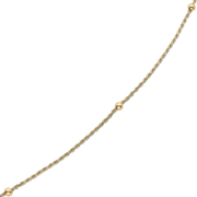 Sølvforgyldt ankelkæde F18190915 - Urma.dk