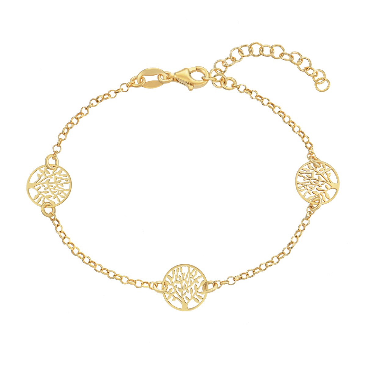 Sølvforgyldt armbånd F15190760 - Urma.dk