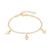 Sølvforgyldt armbånd F15190844 - Urma.dk