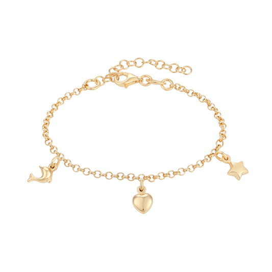 Sølvforgyldt armbånd F15190844 - Urma.dk