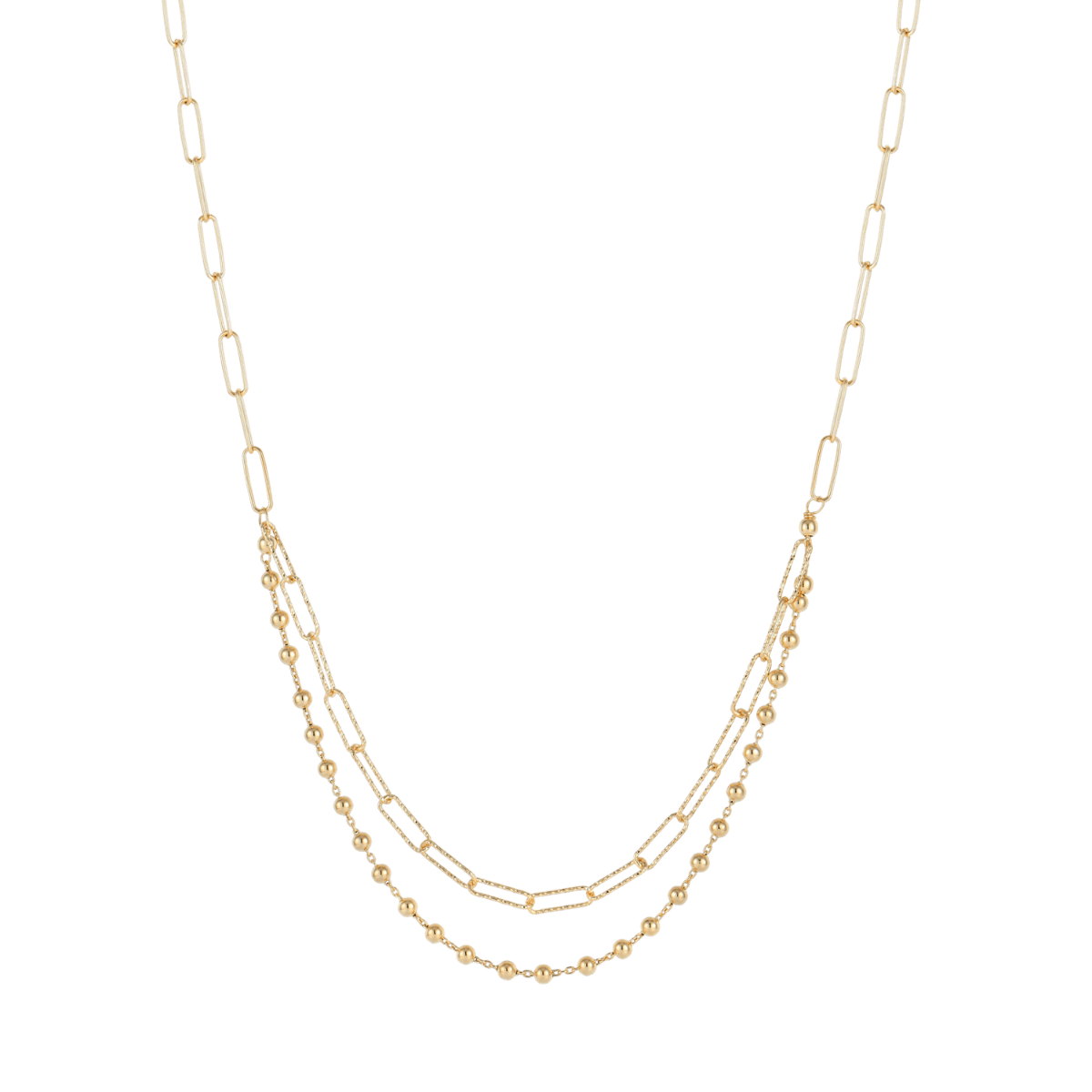 Sølvforgyldt collier F16190079 - Urma.dk