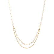 Sølvforgyldt collier F16190079 - Urma.dk