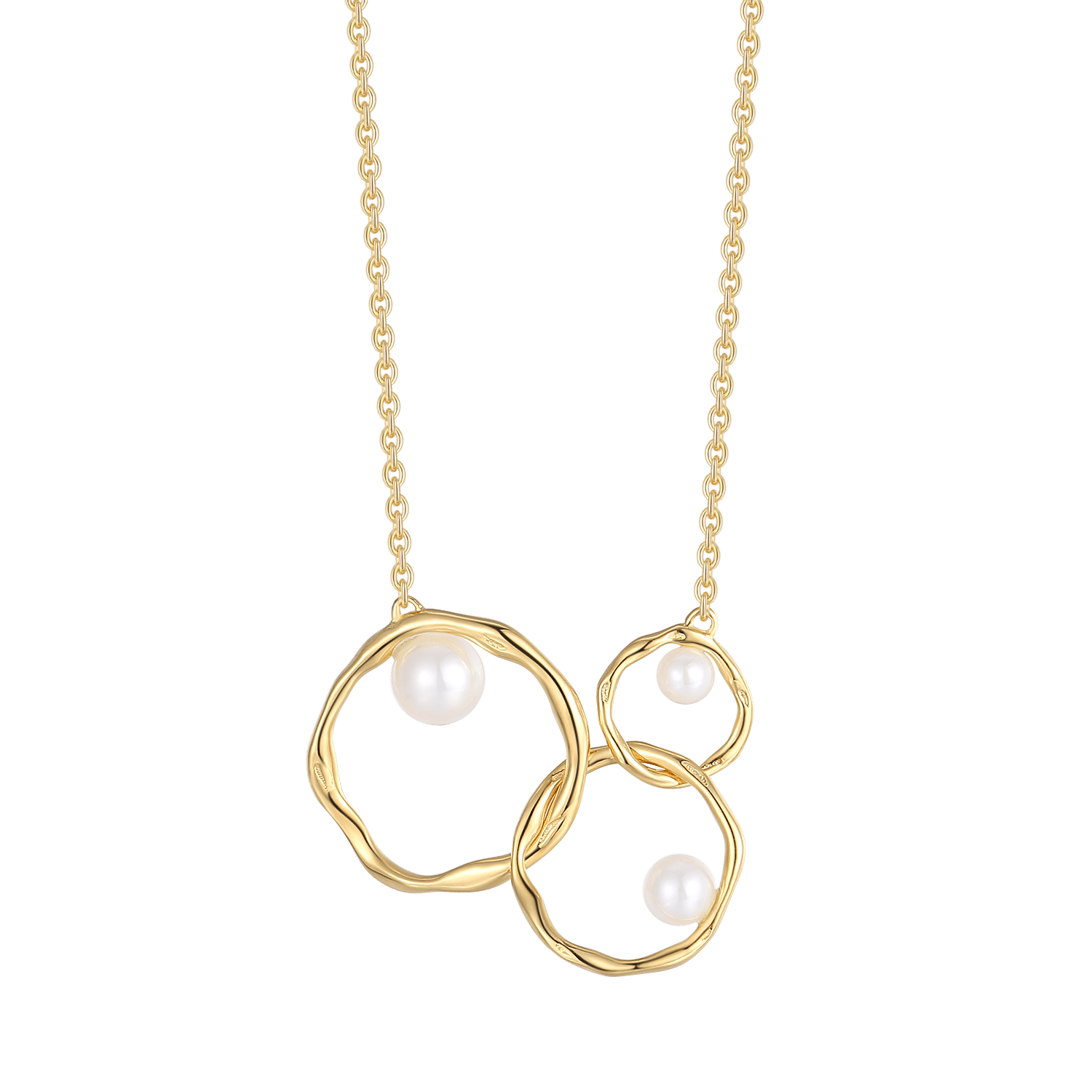 Sølvforgyldt collier F16255981 - Urma.dk