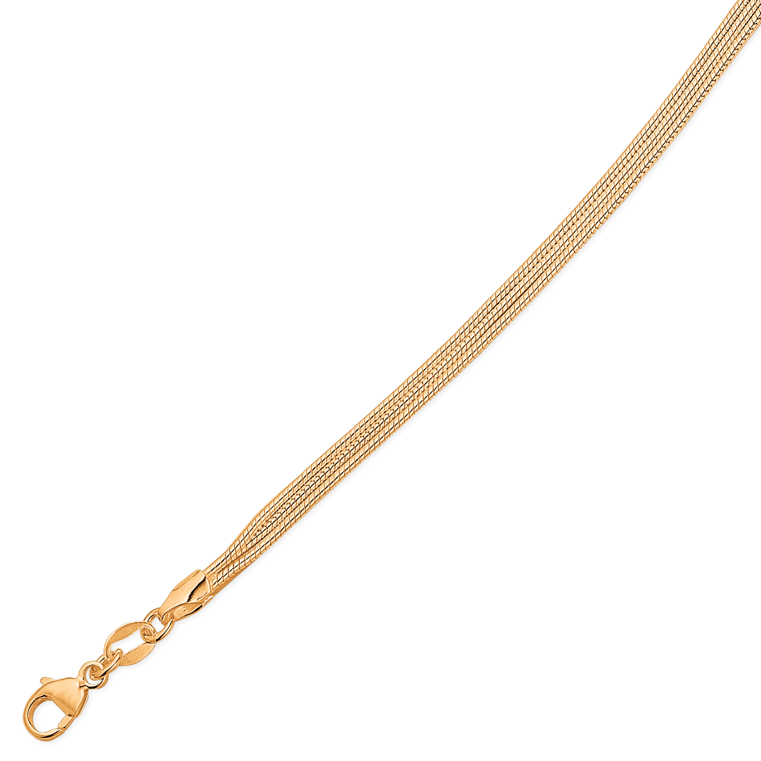 Sølvforgyldt collier F16442 - Urma.dk