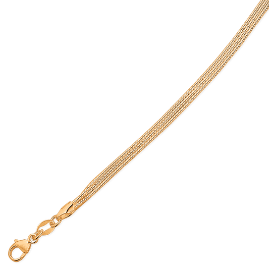 Sølvforgyldt collier F16442 - Urma.dk