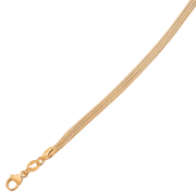 Sølvforgyldt collier F16445 - Urma.dk