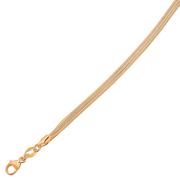 Sølvforgyldt collier F16450 - Urma.dk