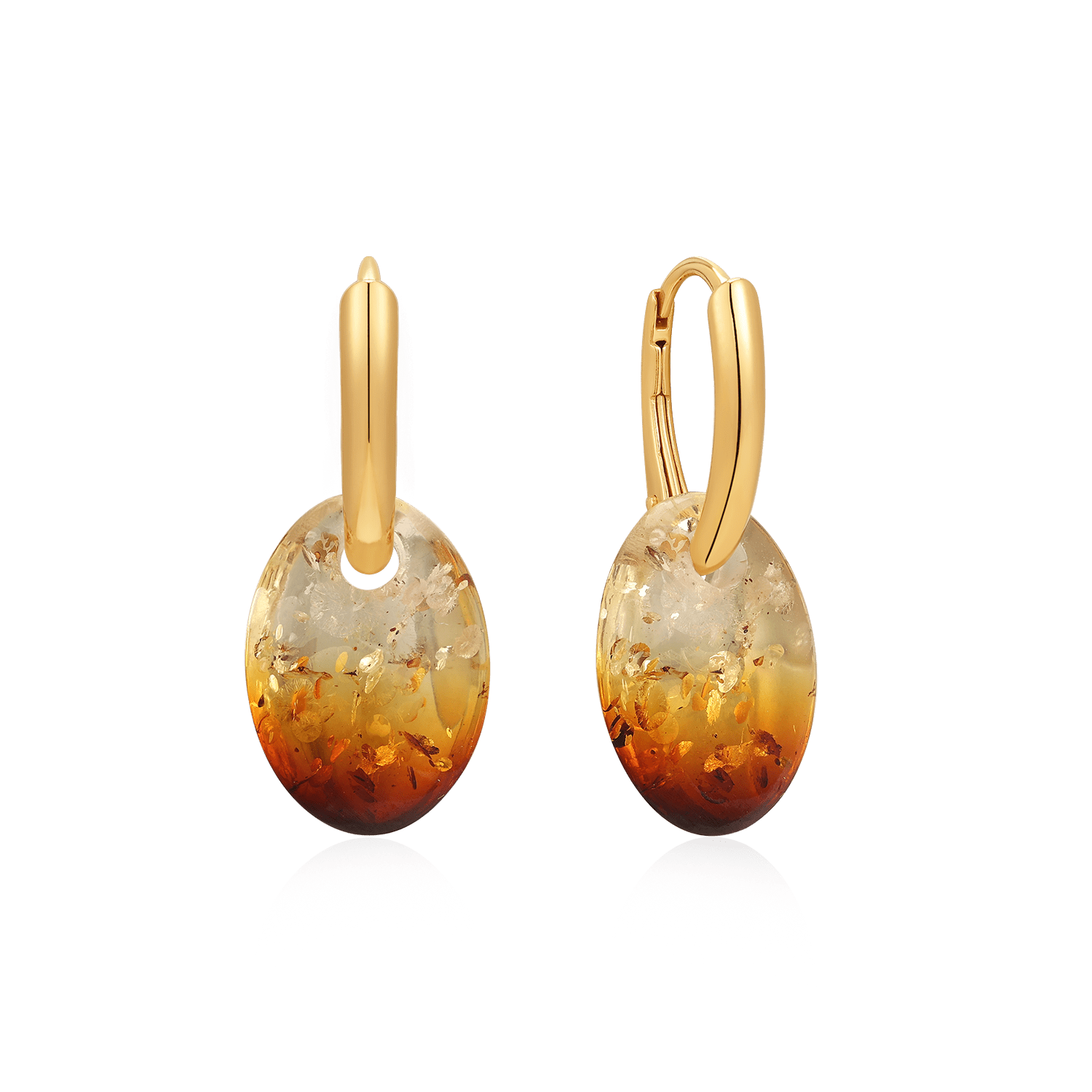 Sølvforgyldt creoler F20165989 - Urma.dk