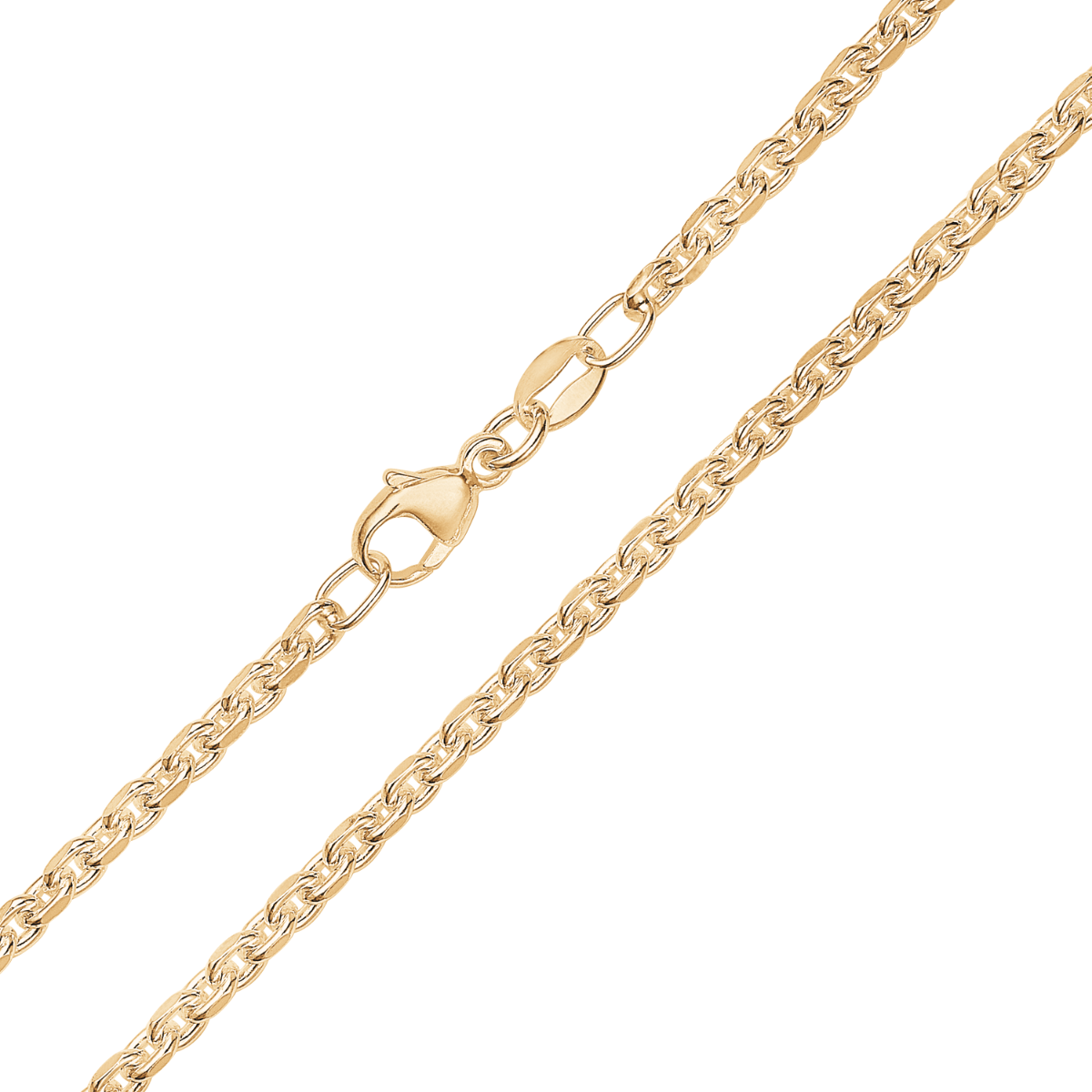 Sølvforgyldt halskæde F1208045 - Urma.dk