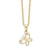 Sølvforgyldt halskæde F16239009 - Urma.dk