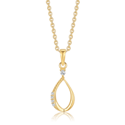 Sølvforgyldt halskæde F16239193 - Urma.dk