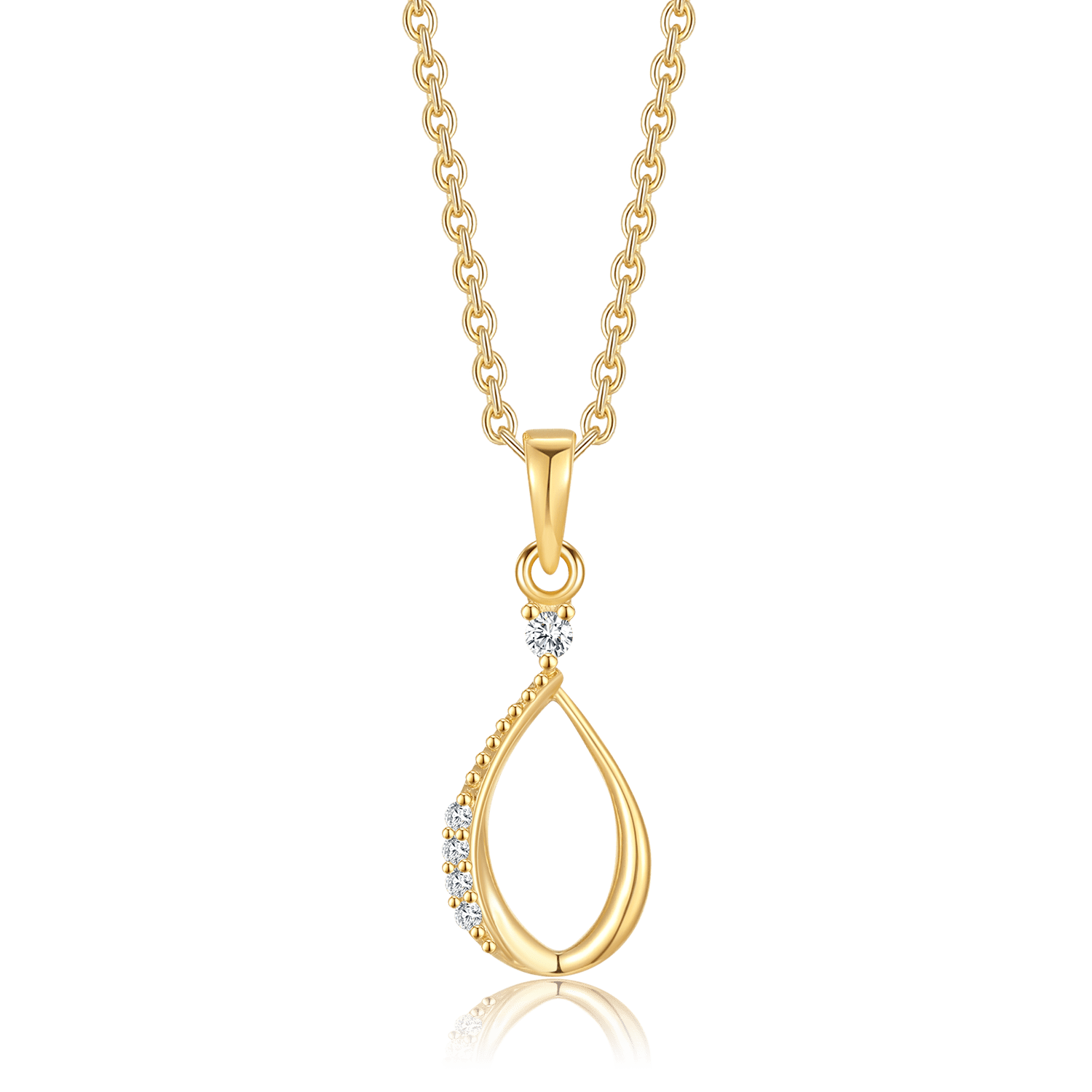 Sølvforgyldt halskæde F16239193 - Urma.dk