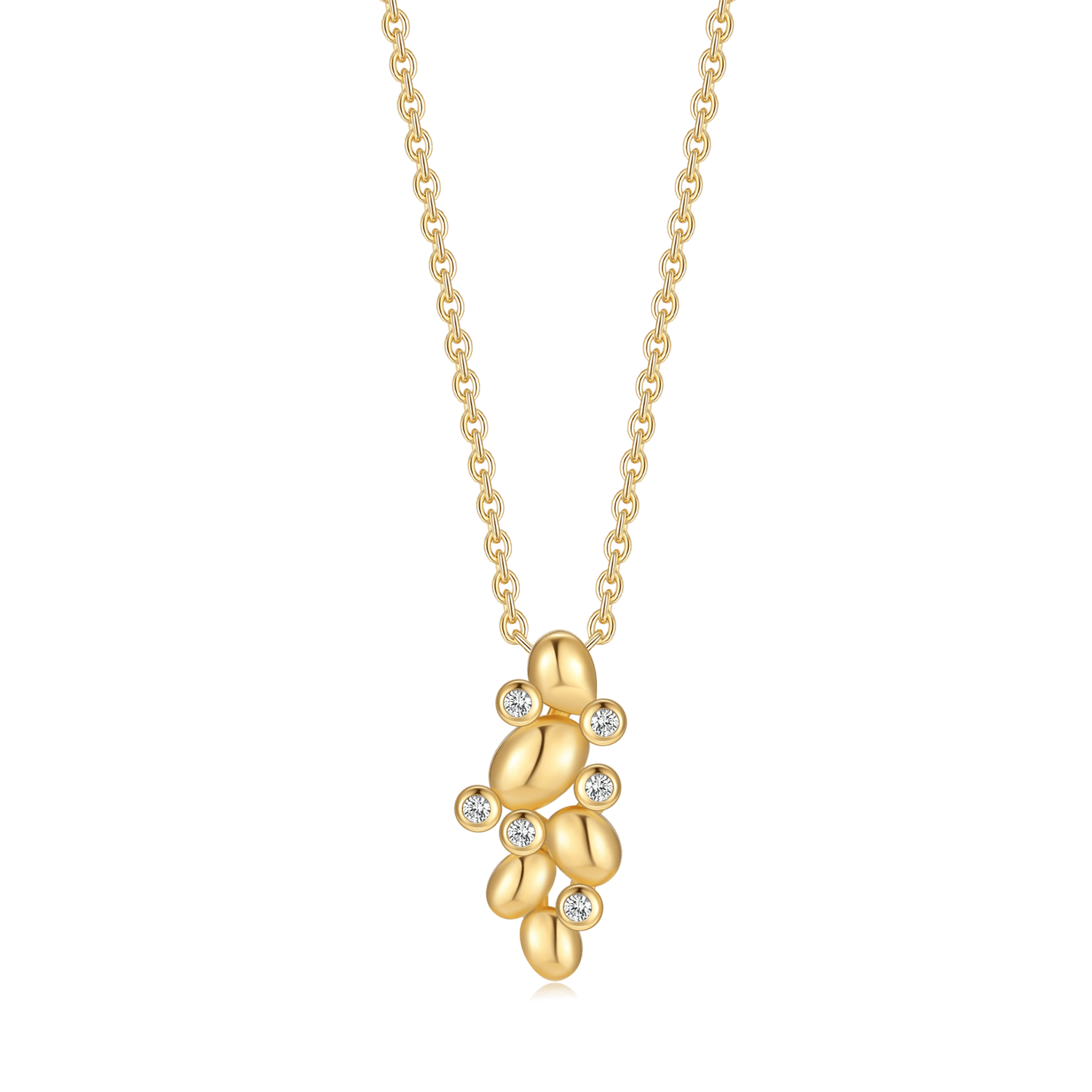 Sølvforgyldt halskæde F16239195 - Urma.dk