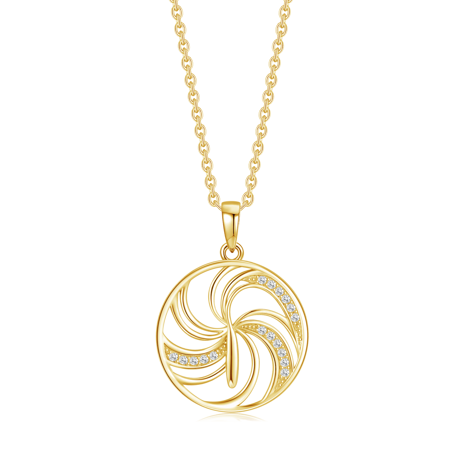 Sølvforgyldt halskæde F16239205 - Urma.dk