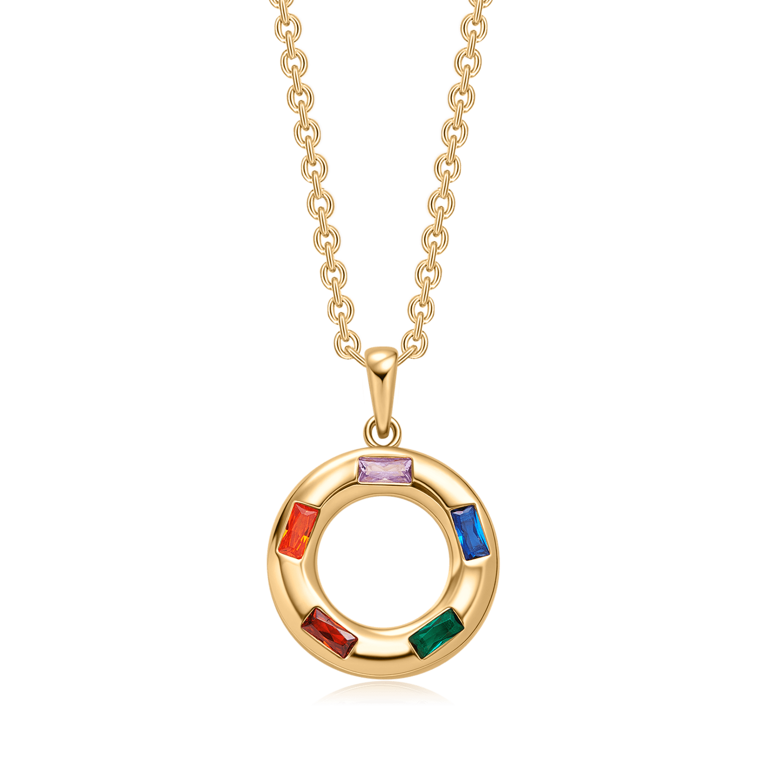 Sølvforgyldt halskæde F16249311 - Urma.dk