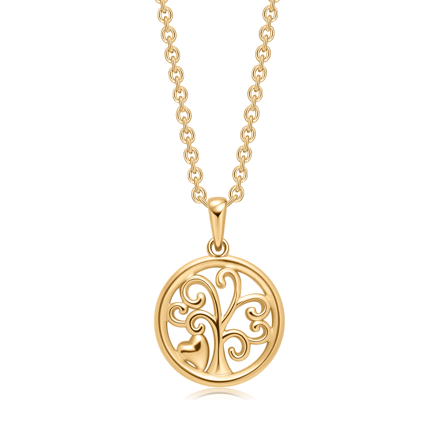 Sølvforgyldt halskæde F16249314 - Urma.dk