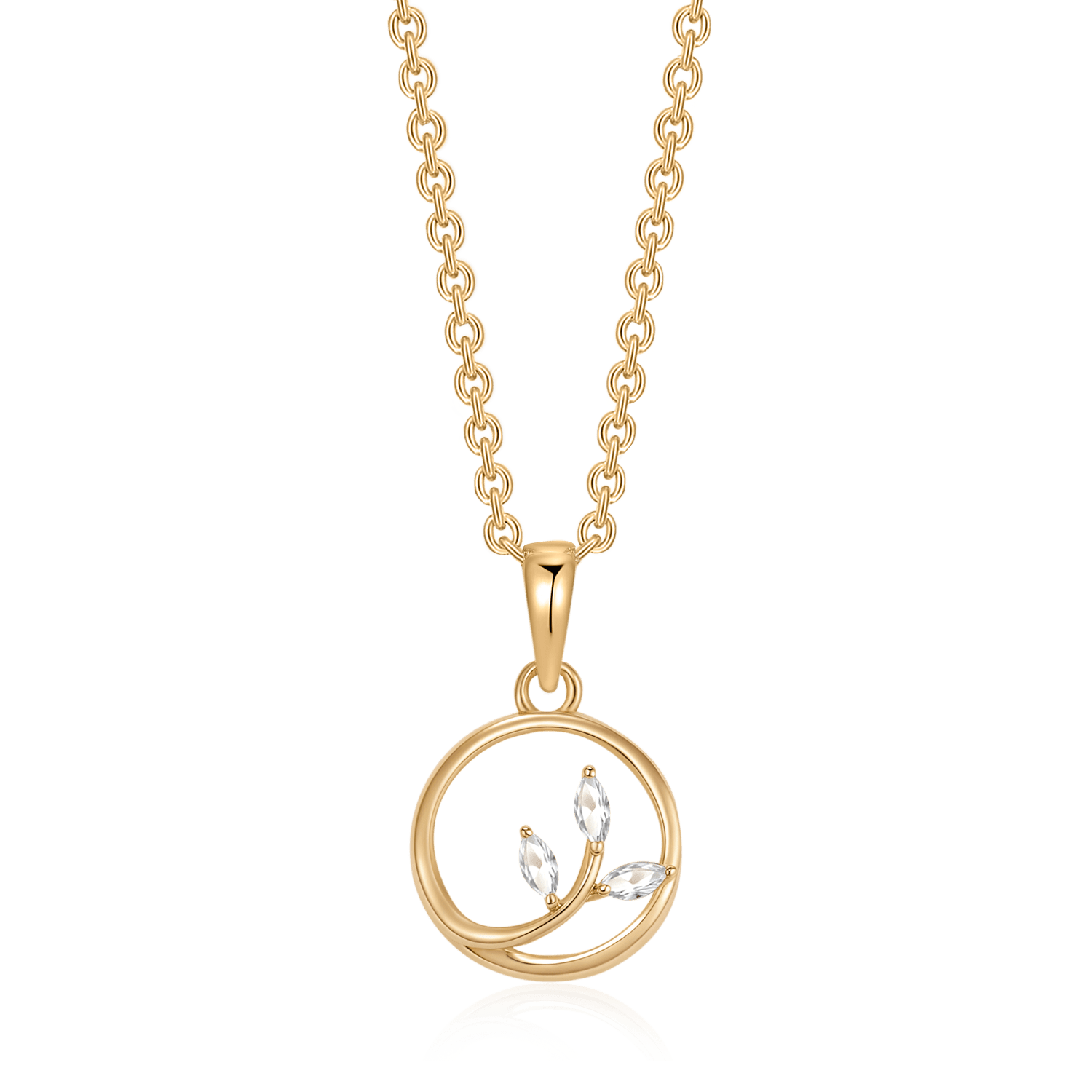 Sølvforgyldt halskæde F16249316 - Urma.dk