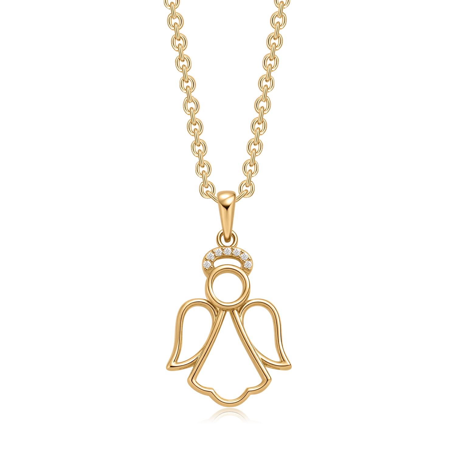 Sølvforgyldt halskæde F16249806 - Urma.dk