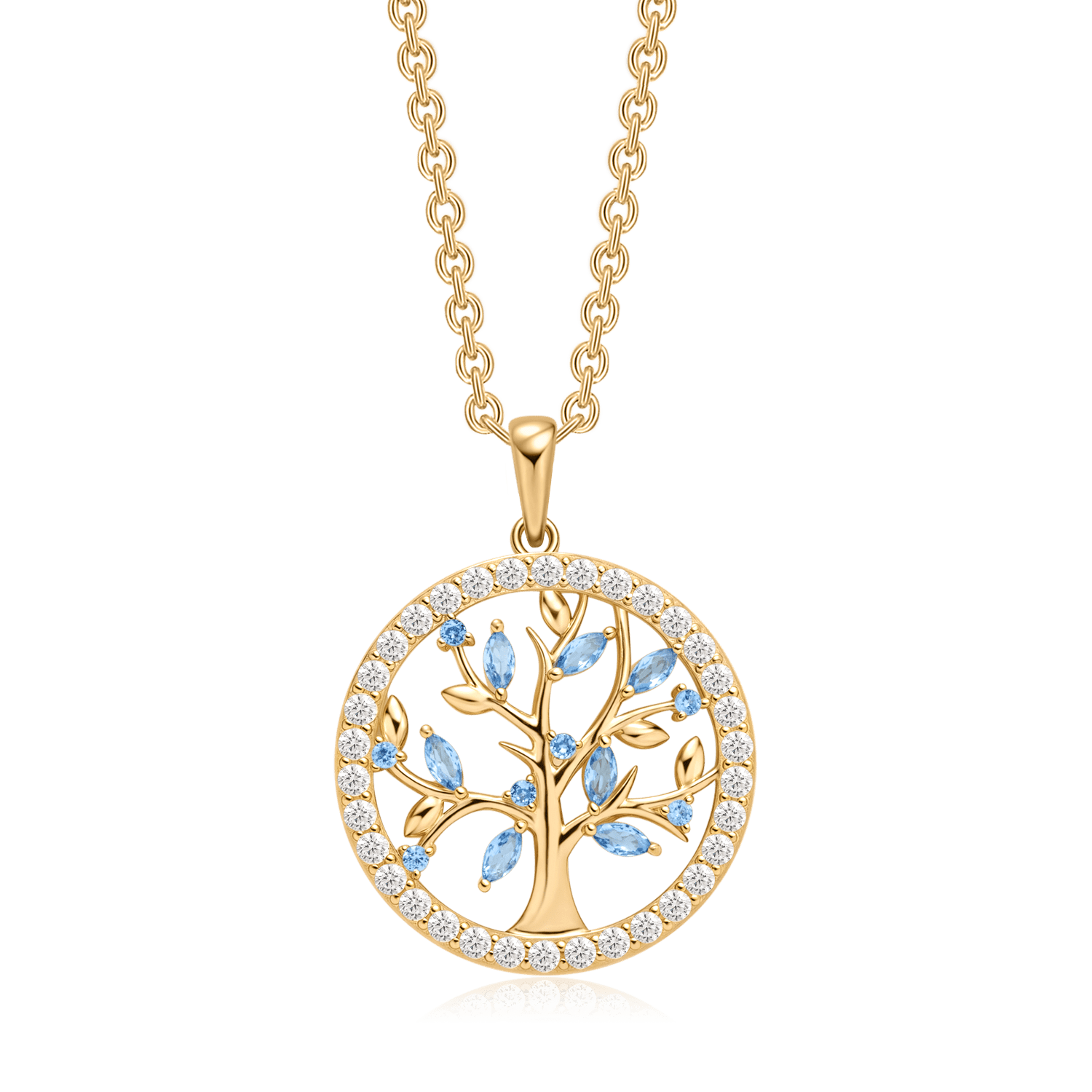 Sølvforgyldt halskæde F16249812 - Urma.dk