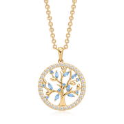 Sølvforgyldt halskæde F16249812 - Urma.dk